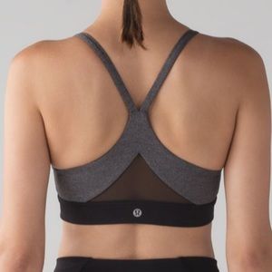 Lululemon Train Times Grey/Mesh sports bra